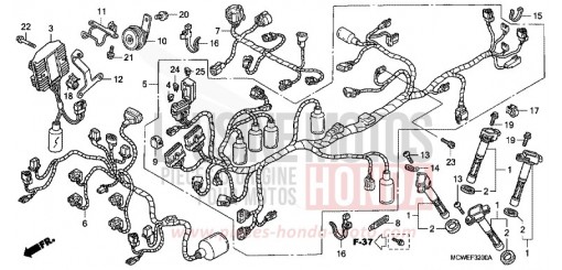 FAISCEAU DES FILS (VFR800) VFR8006 de 2006